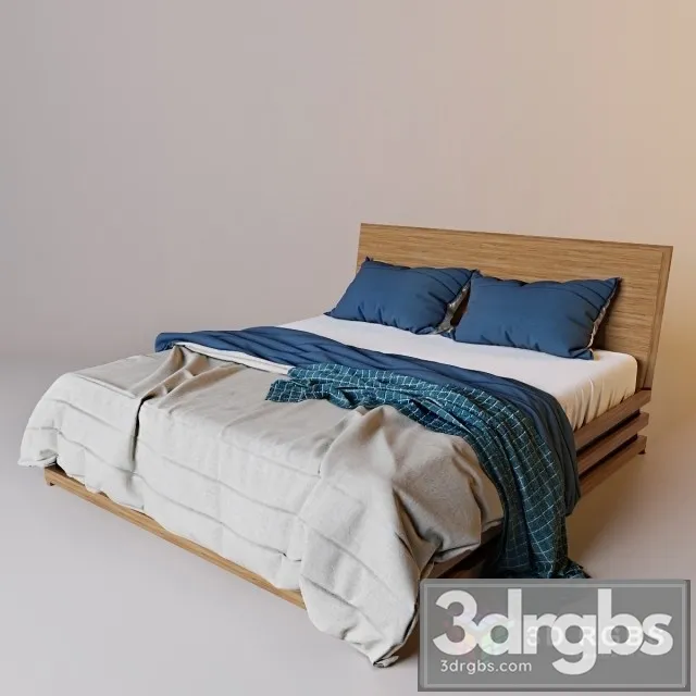 Wooden Bed Set 3dsmax Download