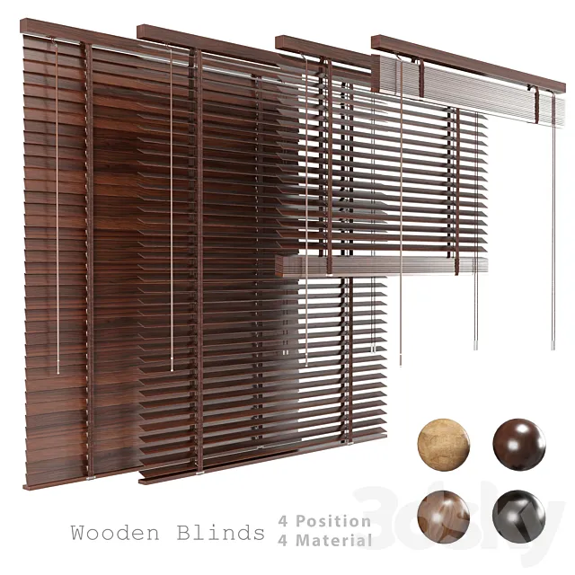 Wooden Blind 3ds Max