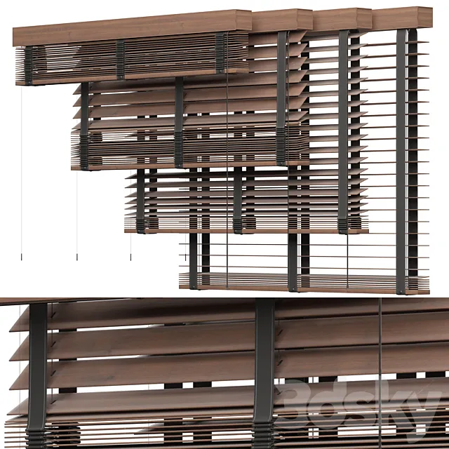 wooden blind vol 05 3ds Max