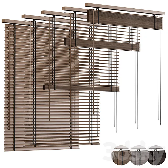 Wooden blinds Folding wooden blinds 1 3ds Max