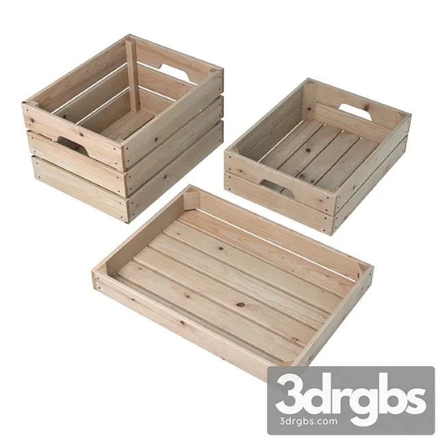 Wooden boxes (3 pcs.) 2 3dsmax Download