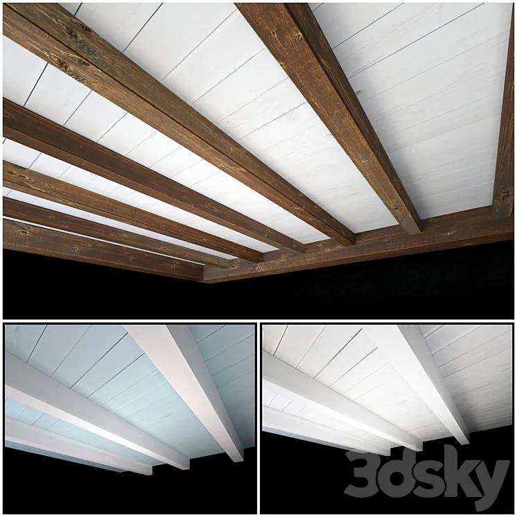 Wooden ceiling 2 3DS Max