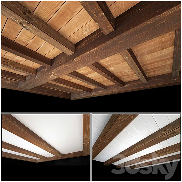 Wooden ceiling 3 3DSMax File