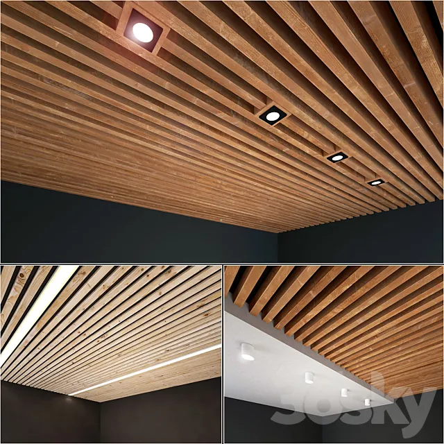 Wooden ceiling 5 3DSMax File