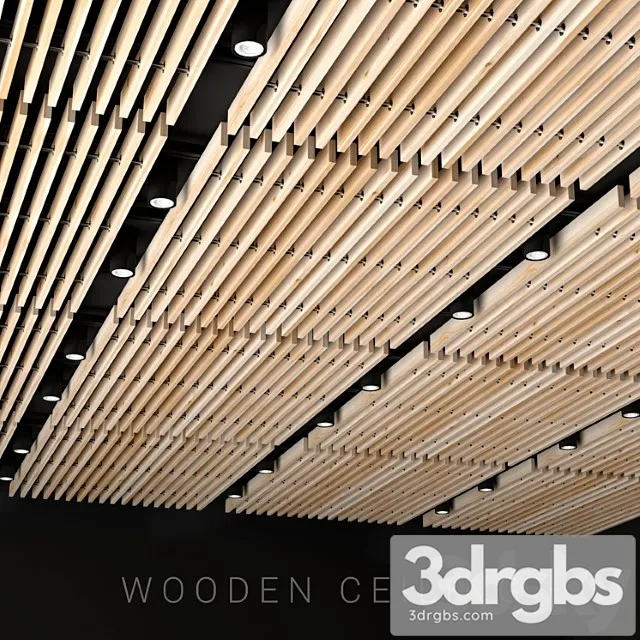 Wooden ceiling 6 3dsmax Download
