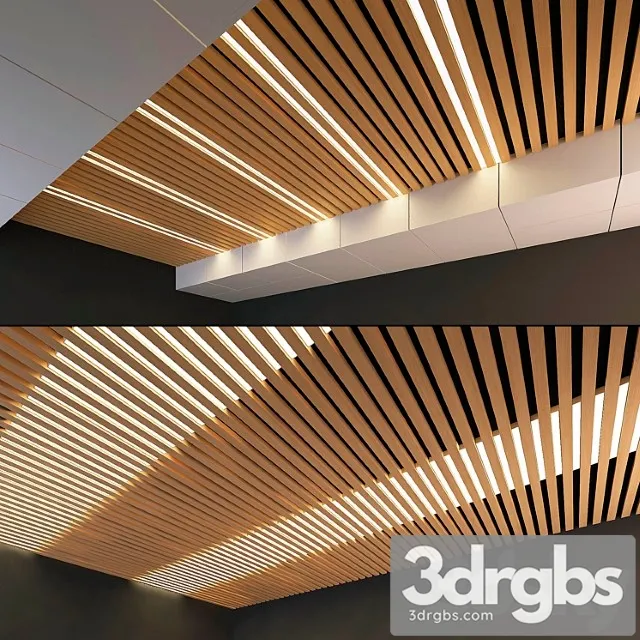 Wooden ceiling 9 3dsmax Download