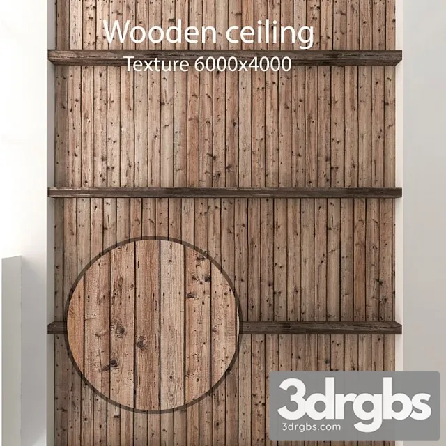 Wooden Ceiling with Beams 21 3dsmax Download