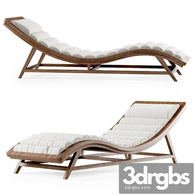 Wooden Chaise Lounge 3dsmax Download