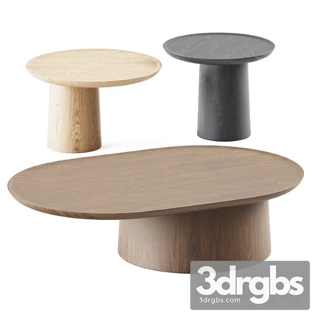 Wooden coffee table louisa by molteni