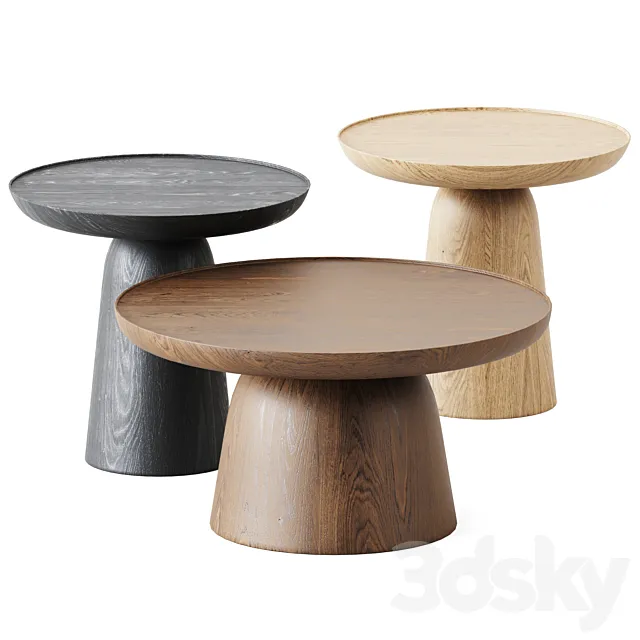Wooden Coffee Tables Hrib by Javorina 3DSMax File
