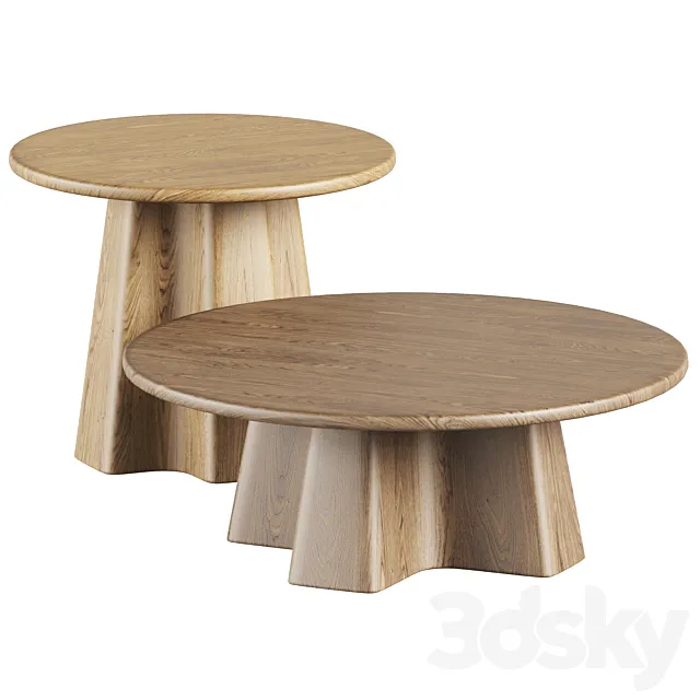 Wooden Coffee Tables XX by Javorina 3DSMax File
