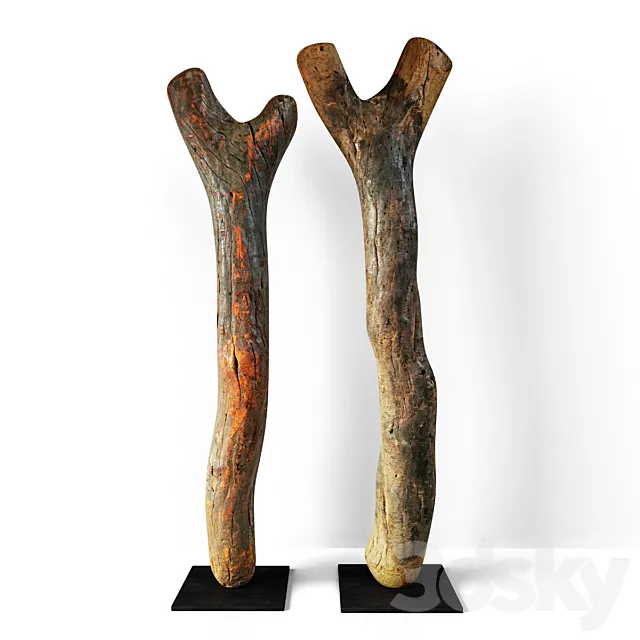 Wooden decoration 3ds Max