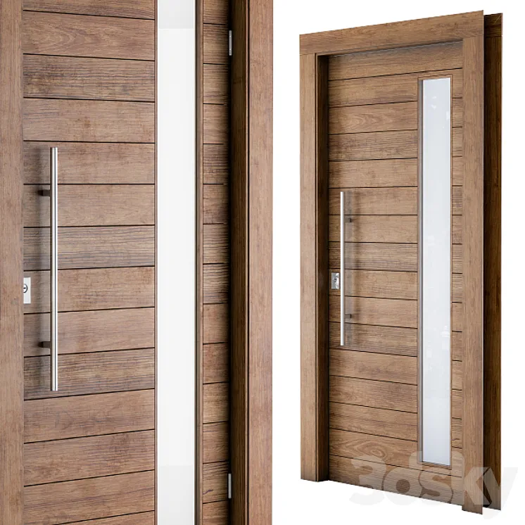 Wooden Front Door 3DS Max