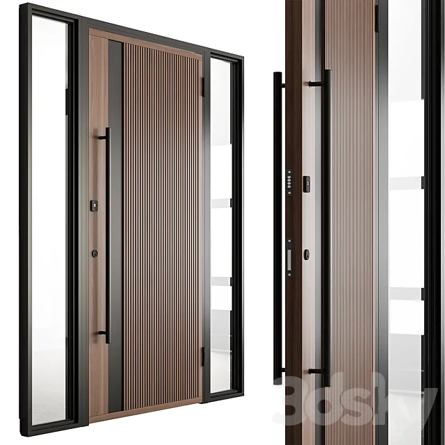 Wooden Front Door – Set 100 3DS Max Model