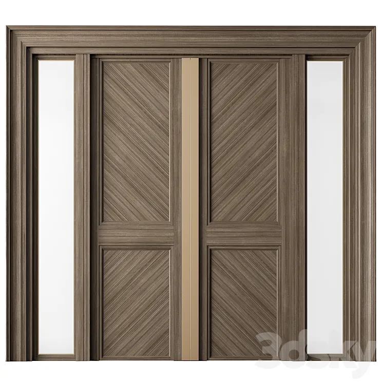 Wooden Front Door – Set 65 3DS Max