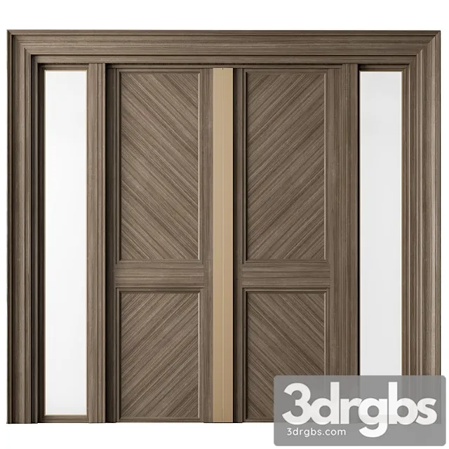 Wooden front door – set 65