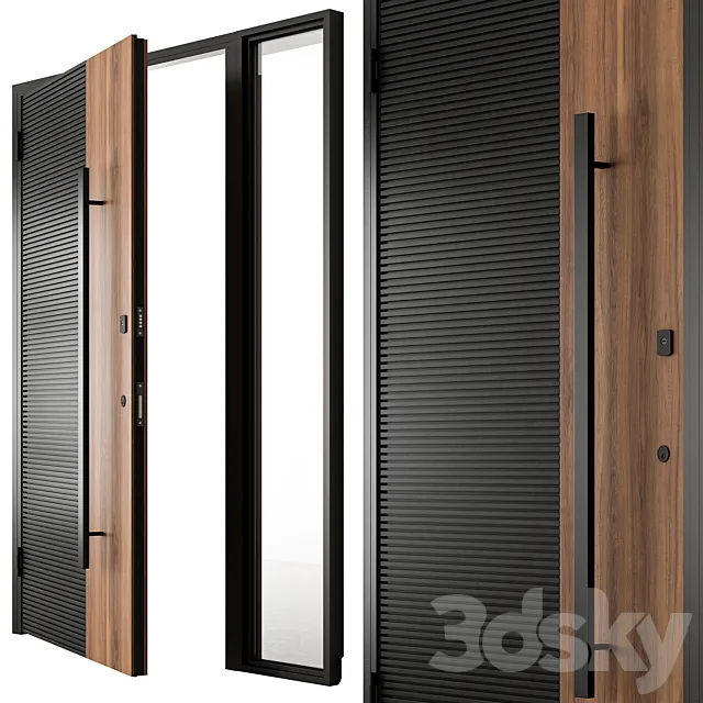 Wooden Front Door – Set 93 3DS Max Model