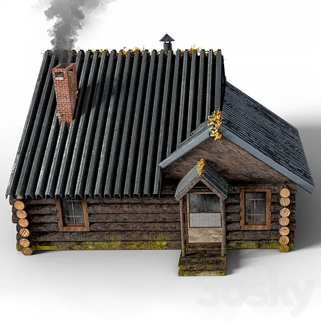 Wooden house 3DS Max Model