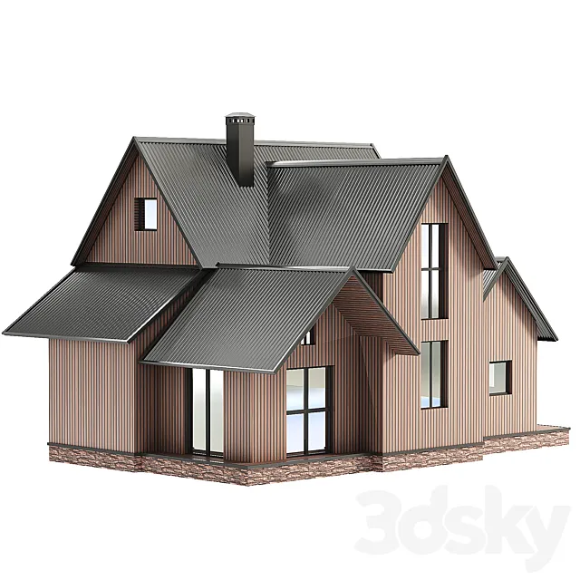 wooden house 3dsMax Model