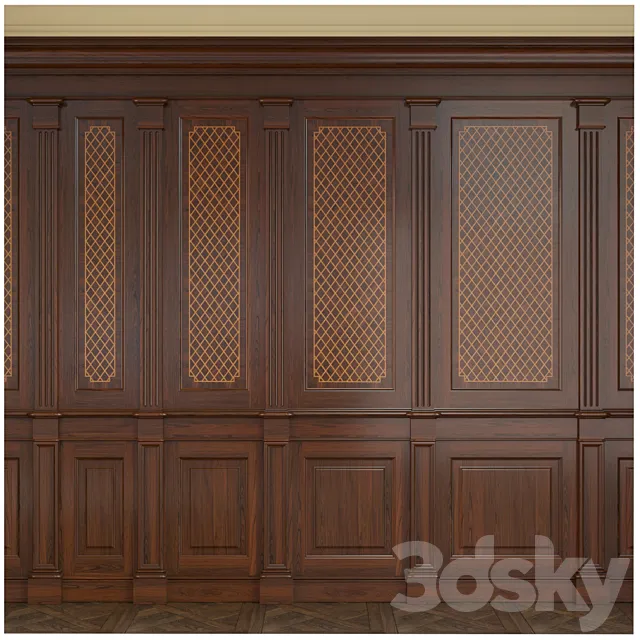 Wooden panel .02 3DSMax File