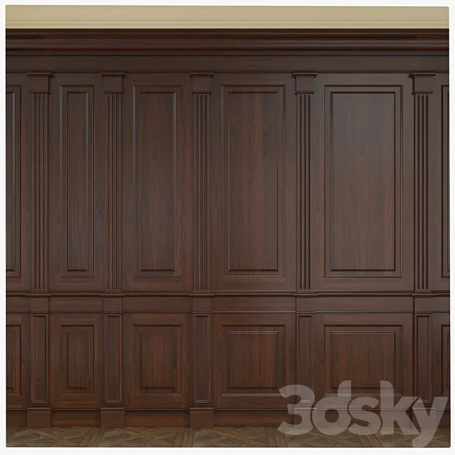 Wooden panels 3DSMax File