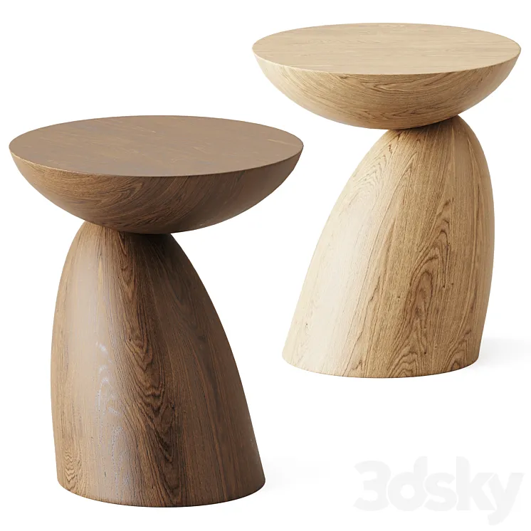 Wooden Parabel table by Eero Aarnio Originals 3DS Max