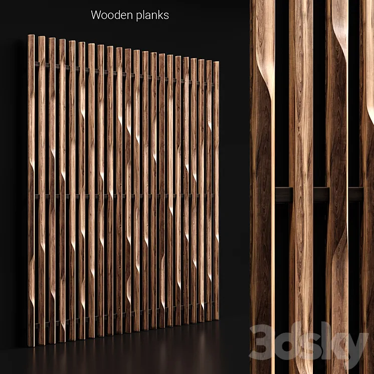 Wooden planks 3 3DS Max