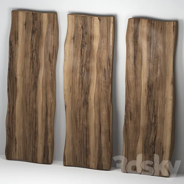 Wooden slabs 3ds Max
