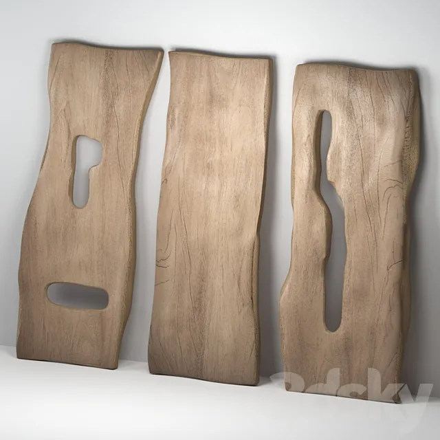 Wooden slabs 3ds Max