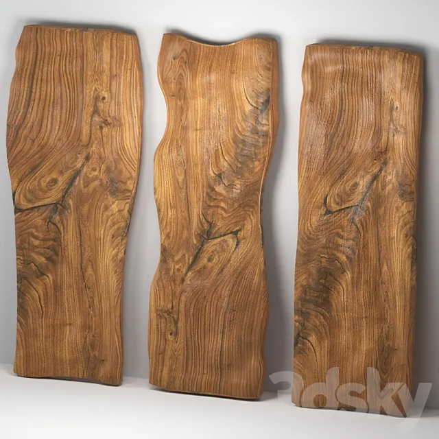 Wooden slabs 3DS Max Model