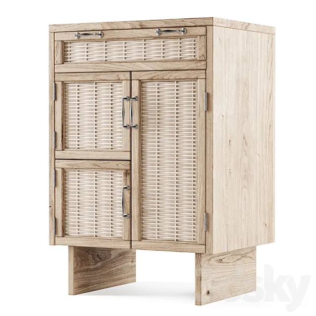Wooden small cupboard 3DSMax File