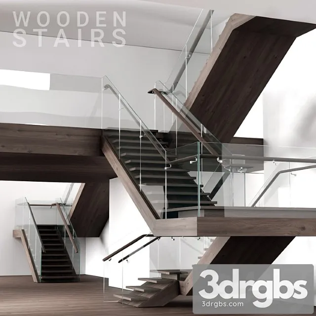 Wooden stairs 2 3dsmax Download