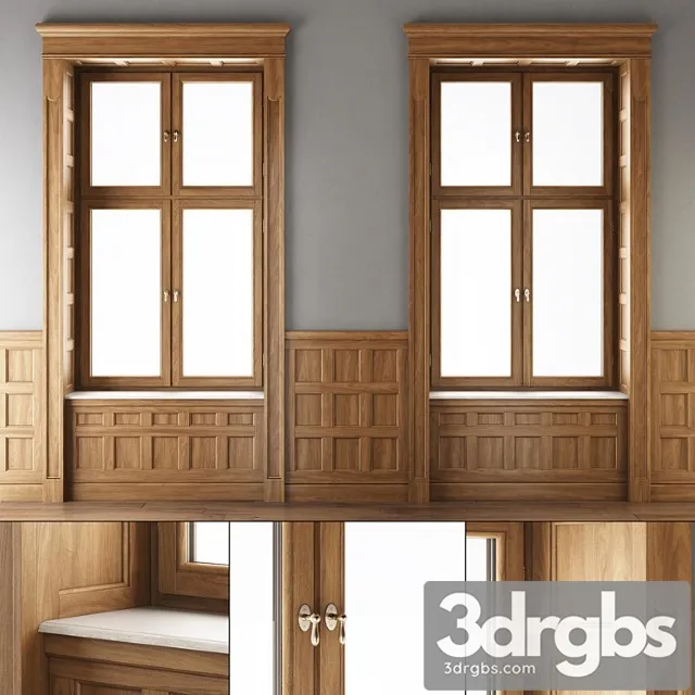 Wooden window 2 3dsmax Download