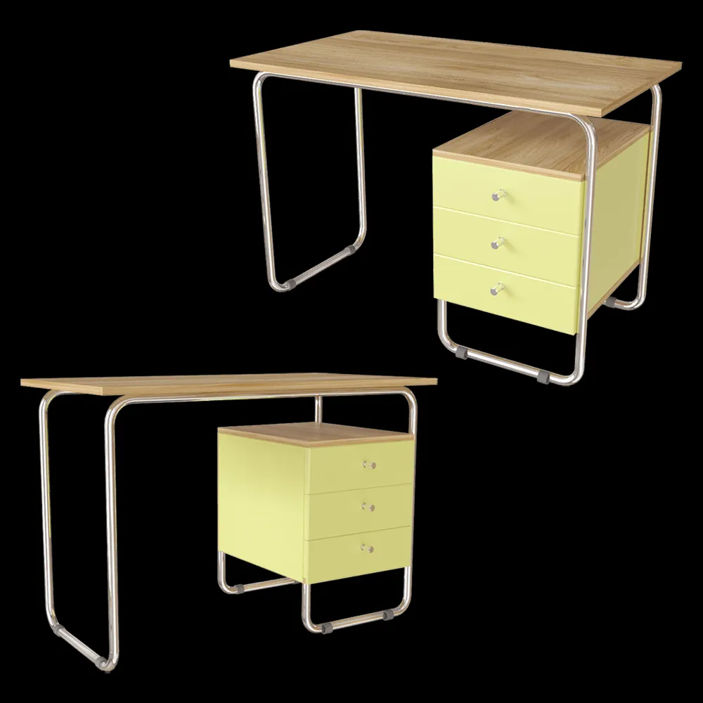 Woodi Furniture – School desk Bauhaus junior BHJWT-W 3ds Max