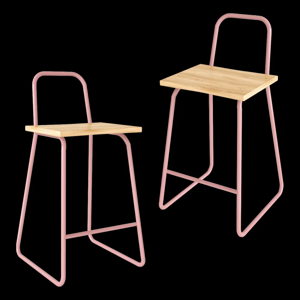 Woodi Furniture – Semi-bar chair Bauhaus 3ds Max