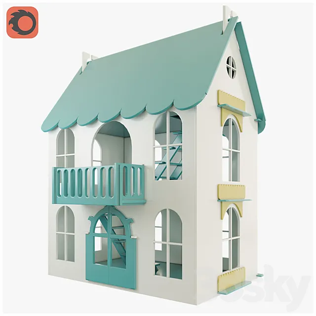 Woodlines Dollhouse Arina 3ds Max