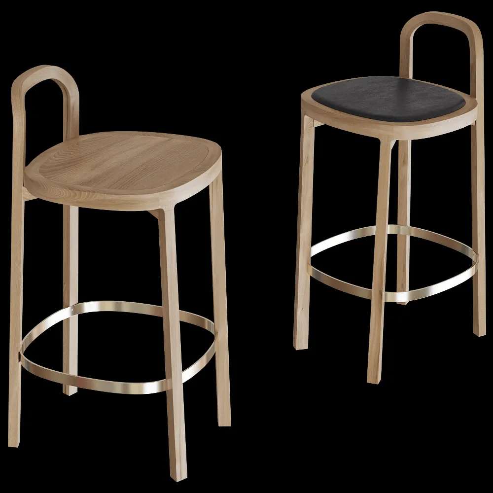 Woodnotes – Bar stool Siro 65 3ds Max