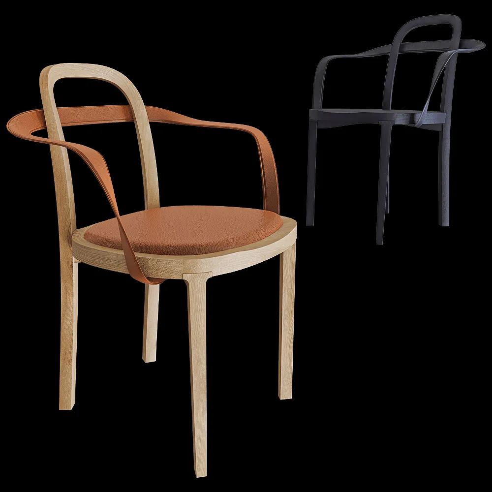 Woodnotes – Chair Siro with armrests 3ds Max