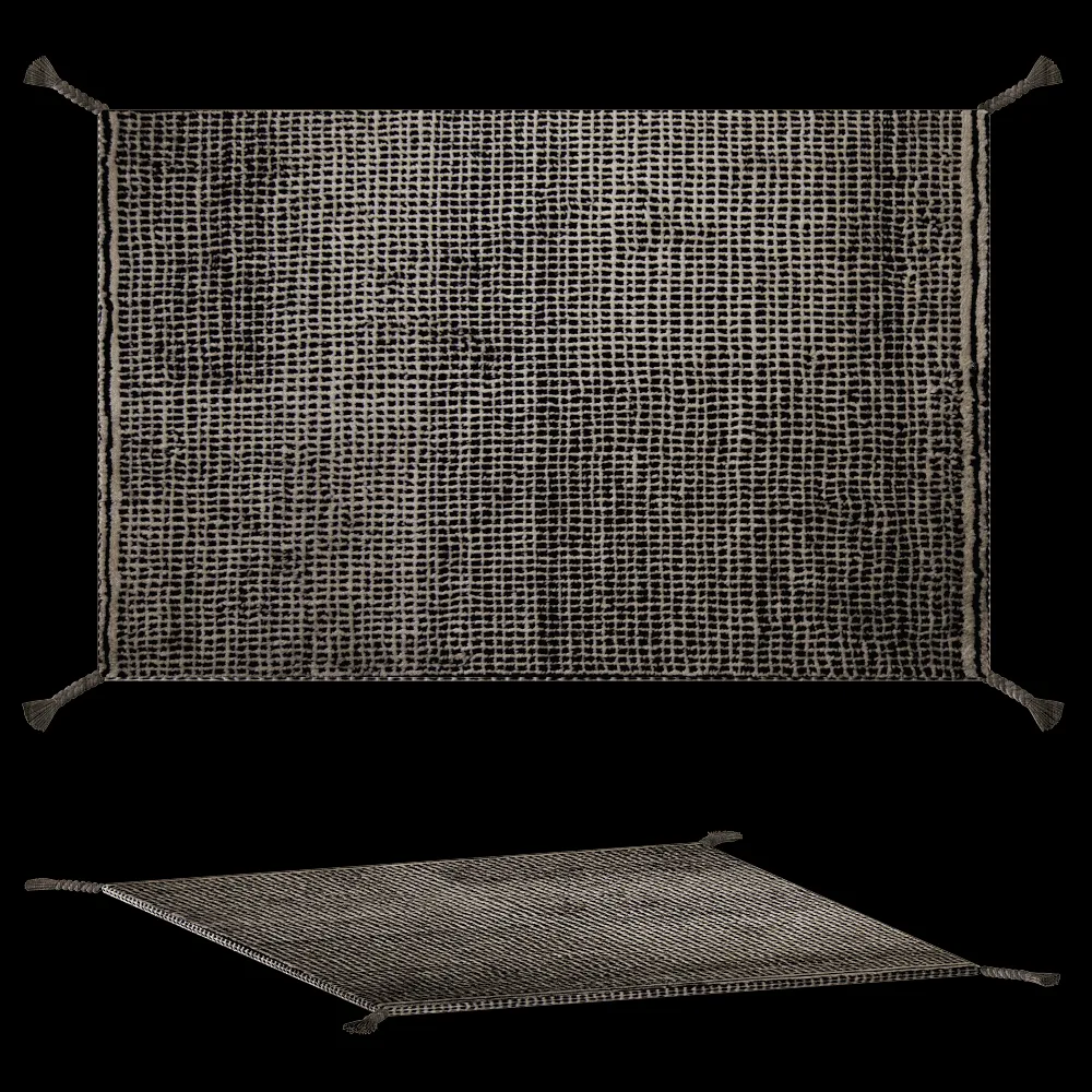 Woodnotes – Rug Grid white black 3ds Max