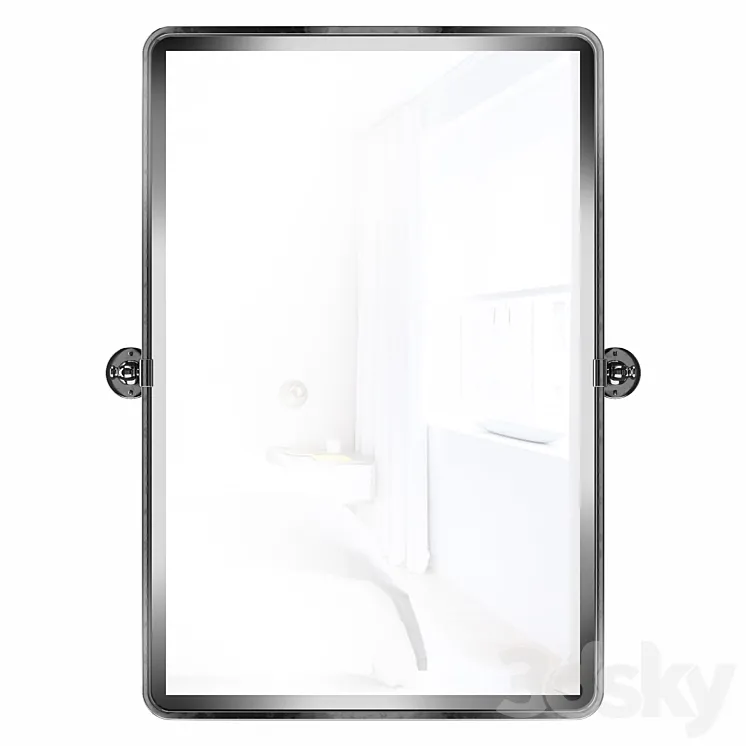 Woodvale Metal Framed Wall Mounted Bathroom \/ Vanity Mirror 3DS Max