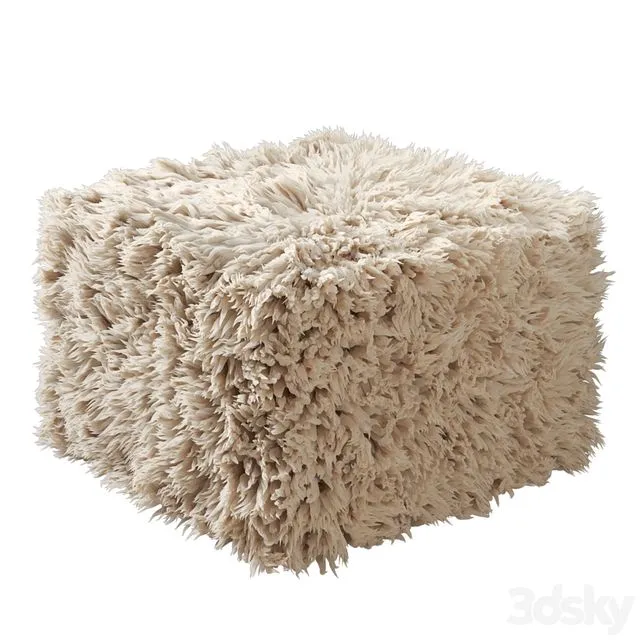 Wool pouf Carito 3dsMax Model