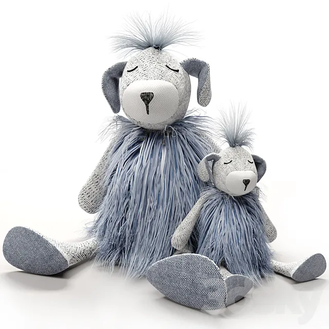 WOOLY PLUSH DOG 3ds Max