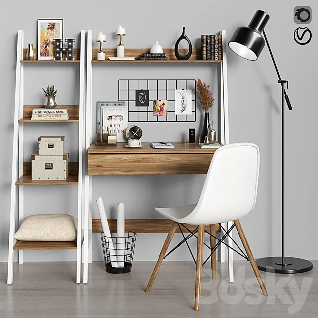 work place 10 3DS Max Model