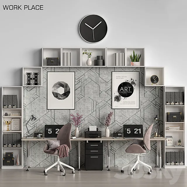 work place 15 3ds Max