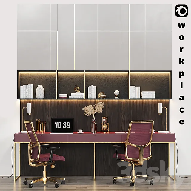 work place08 3DS Max Model