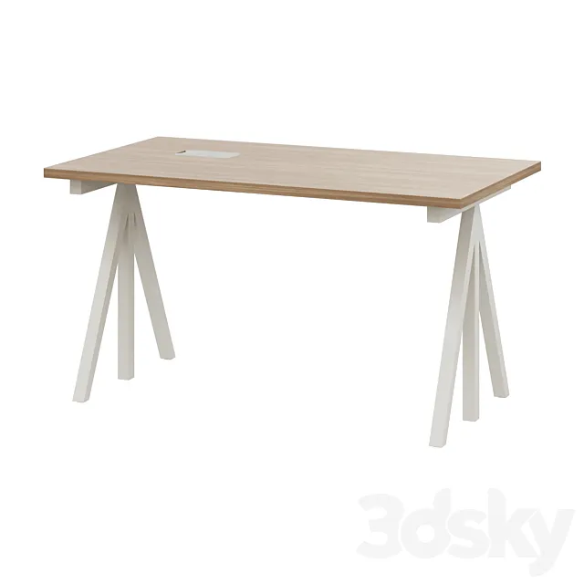Work table STRING WORKS DESK BUREAU HOOGTE VERSTELBAAR 3ds Max