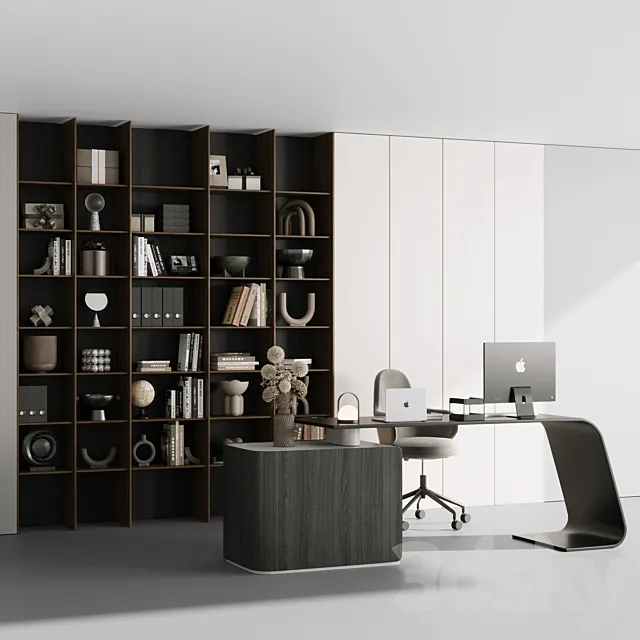 Workplace – office furniture 09 3ds Max