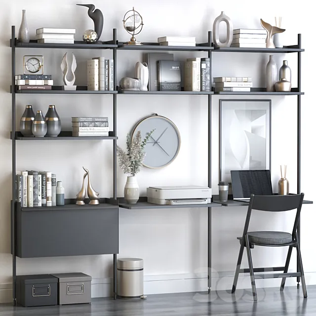 Workplace Pier System 3ds Max