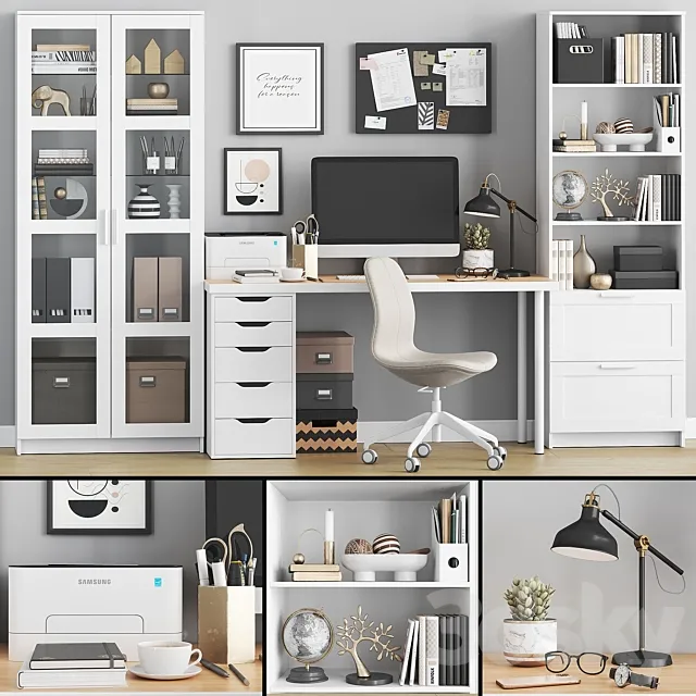 Workplace set WT 07 3DS Max Model