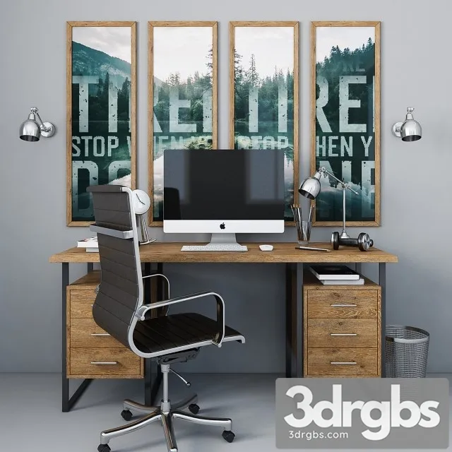 Workplace With Apple Technology 3dsmax Download